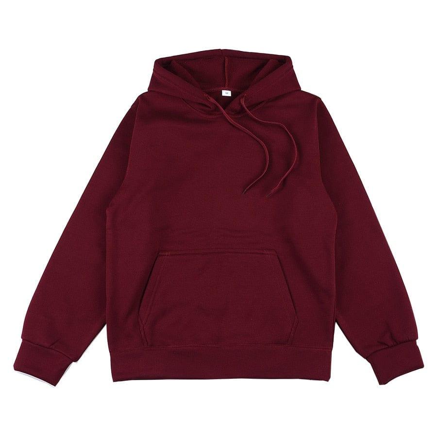 Kai unisex hoodie Verso Burgundy S 