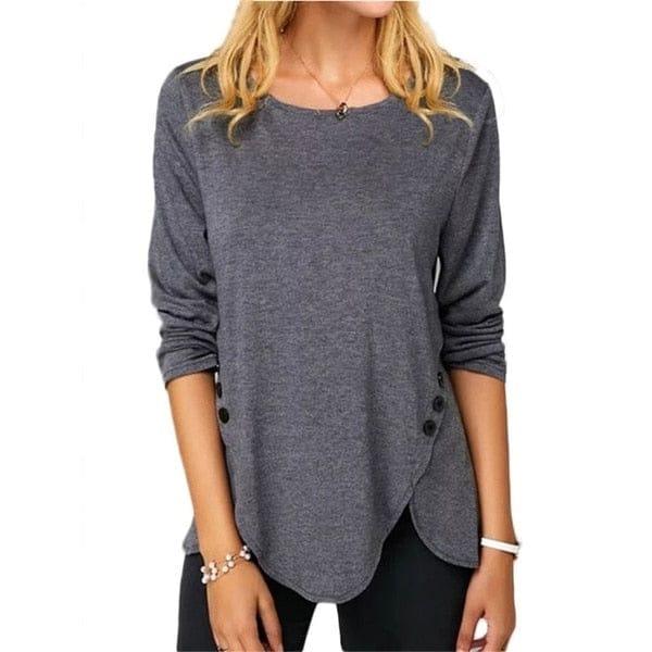 Kaitlyn long sleeve shirt (Plus sizes) - VERSO QUALITY MATERIALS