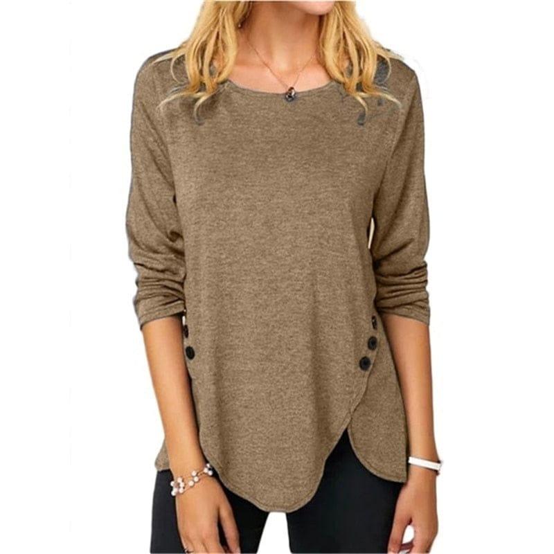 Kaitlyn long sleeve shirt (Plus sizes) - VERSO QUALITY MATERIALS