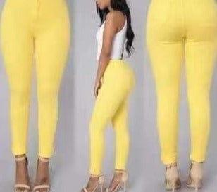 Karla jeans versoqualitymaterials Yellow L 