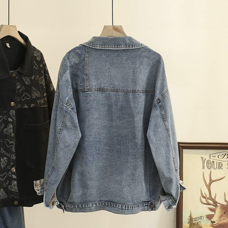 Katie denim jacket (Plus sizes) - VERSO QUALITY MATERIALS