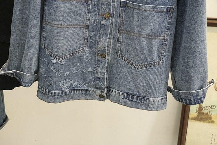 Katie denim jacket (Plus sizes) - VERSO QUALITY MATERIALS