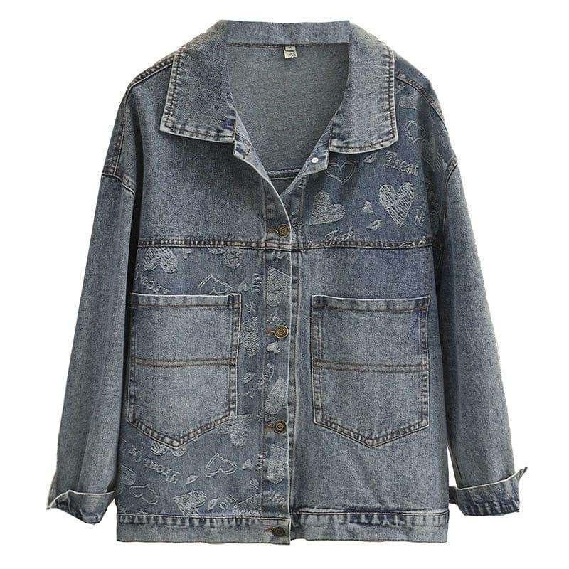 Katie denim jacket (Plus sizes) - VERSO QUALITY MATERIALS