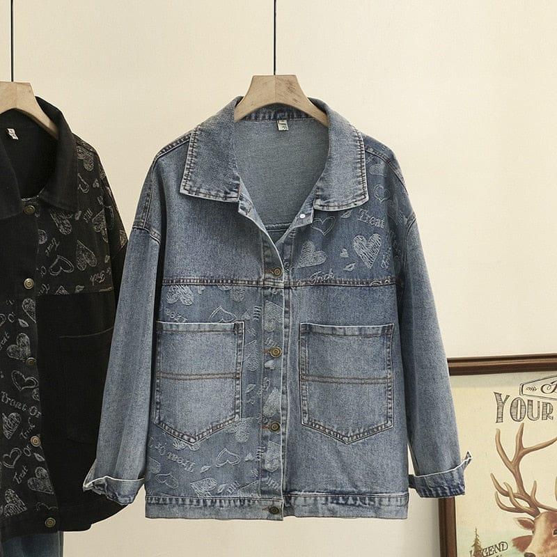 Katie denim jacket (Plus sizes) - VERSO QUALITY MATERIALS