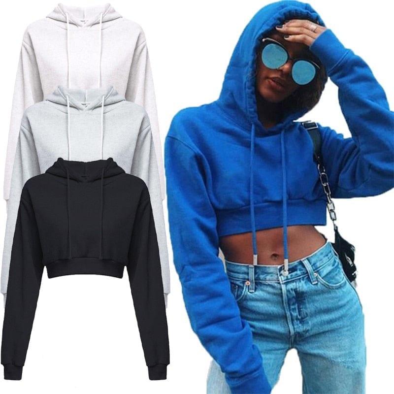 Kylee crooped hoodie - VERSO QUALITY MATERIALS