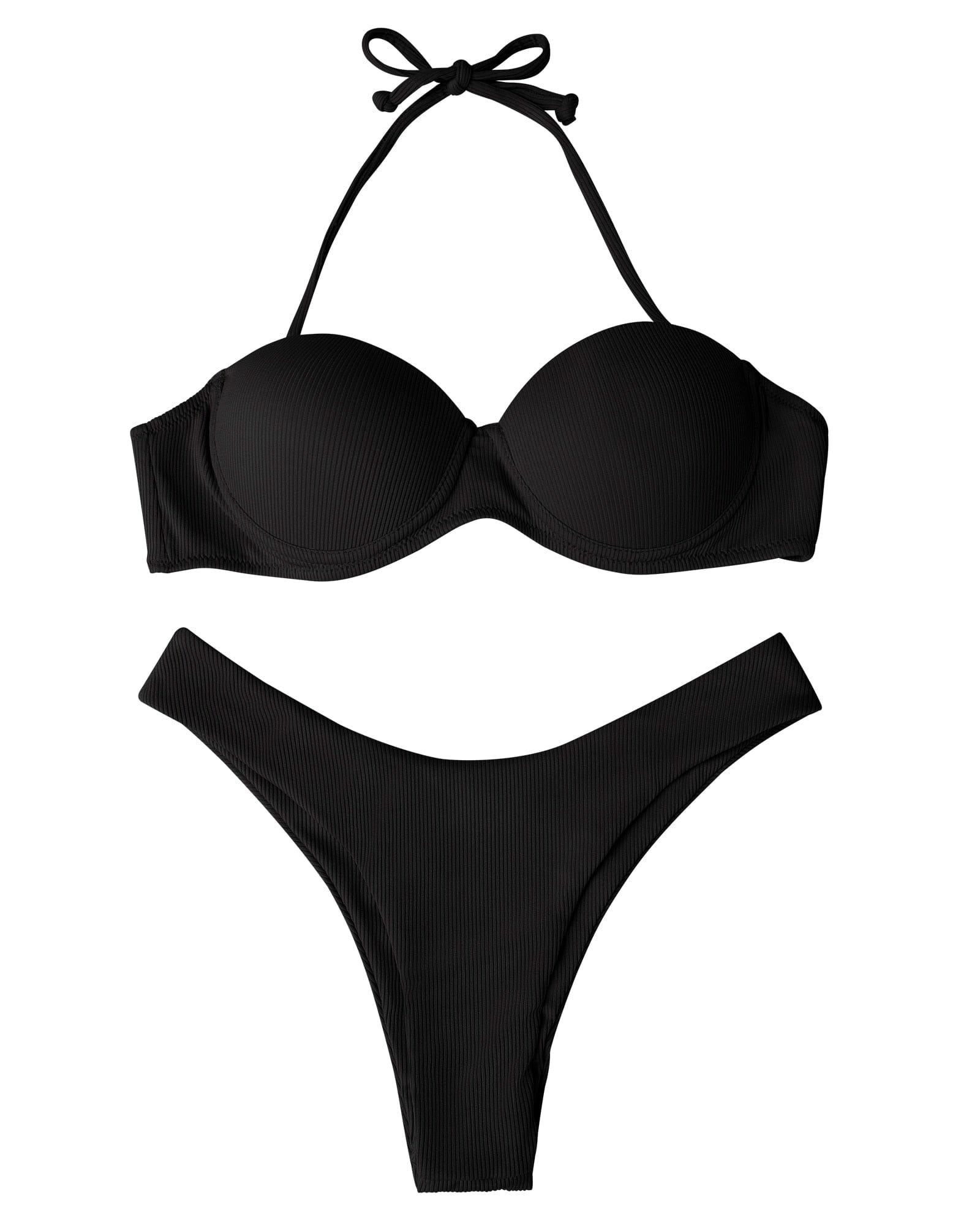 Kylie bikini swimsuit Verso Black S 