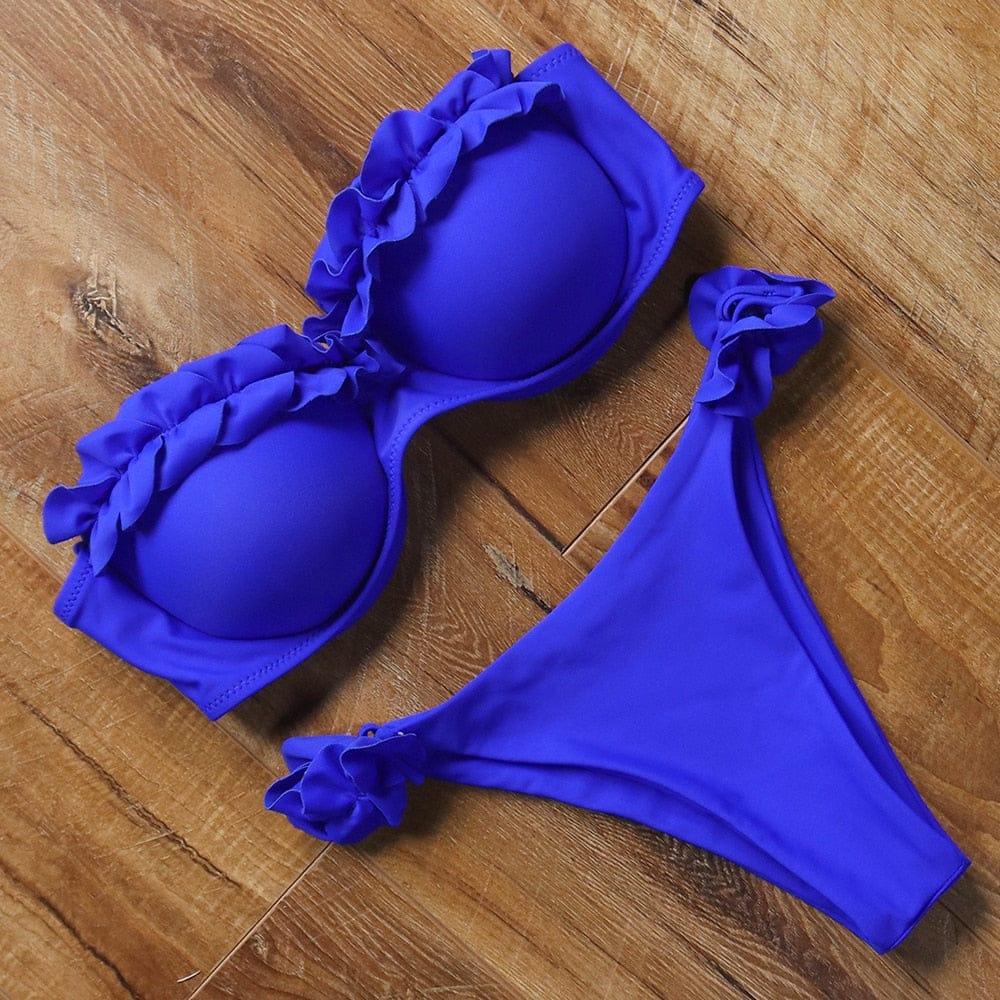 Kylie bikini swimsuit Verso Blue S 