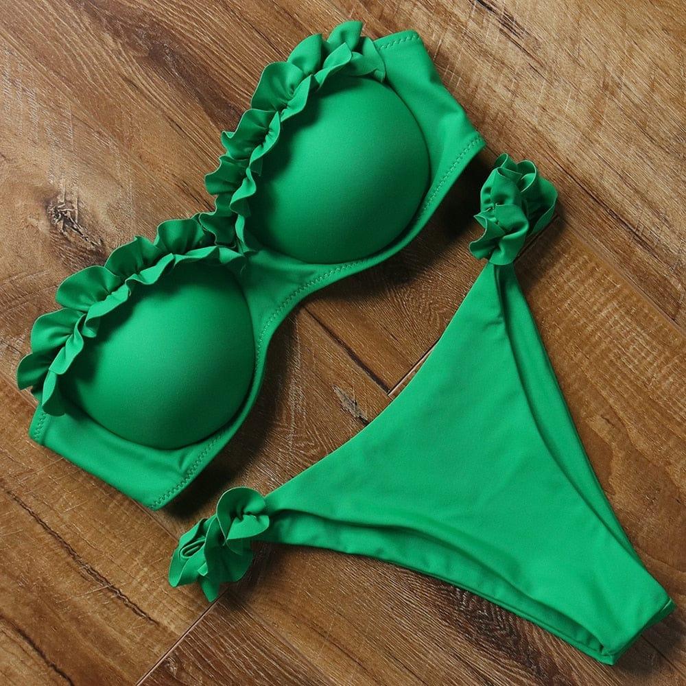 Kylie bikini swimsuit Verso Green S 