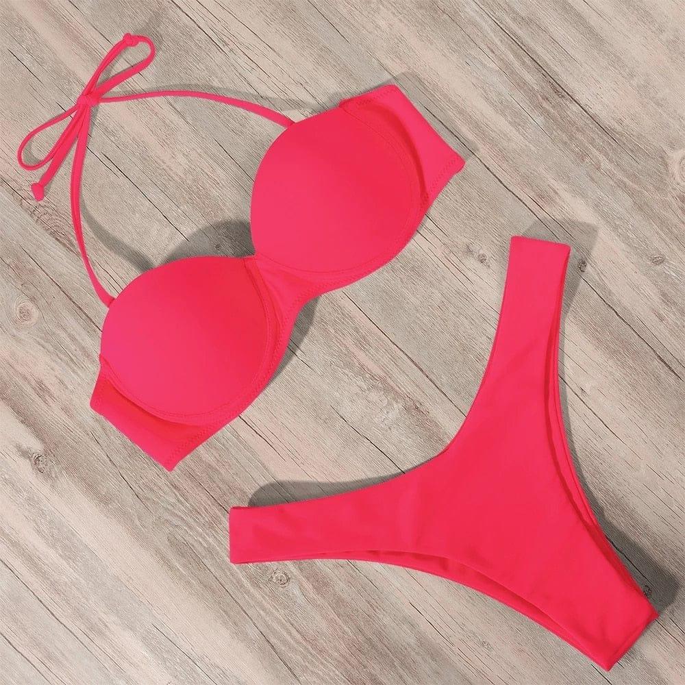 Kylie bikini swimsuit Verso Pink S 