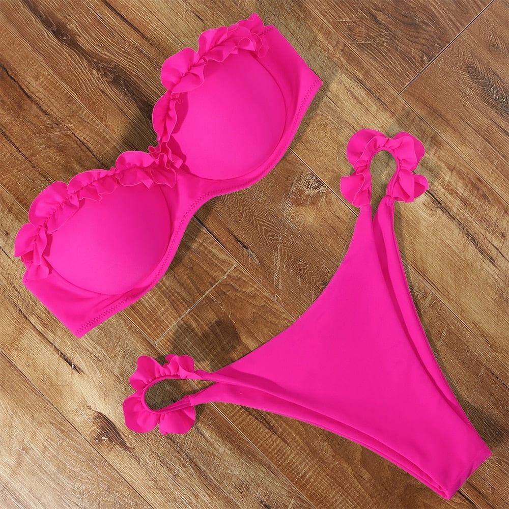 Kylie bikini swimsuit Verso Pink S 