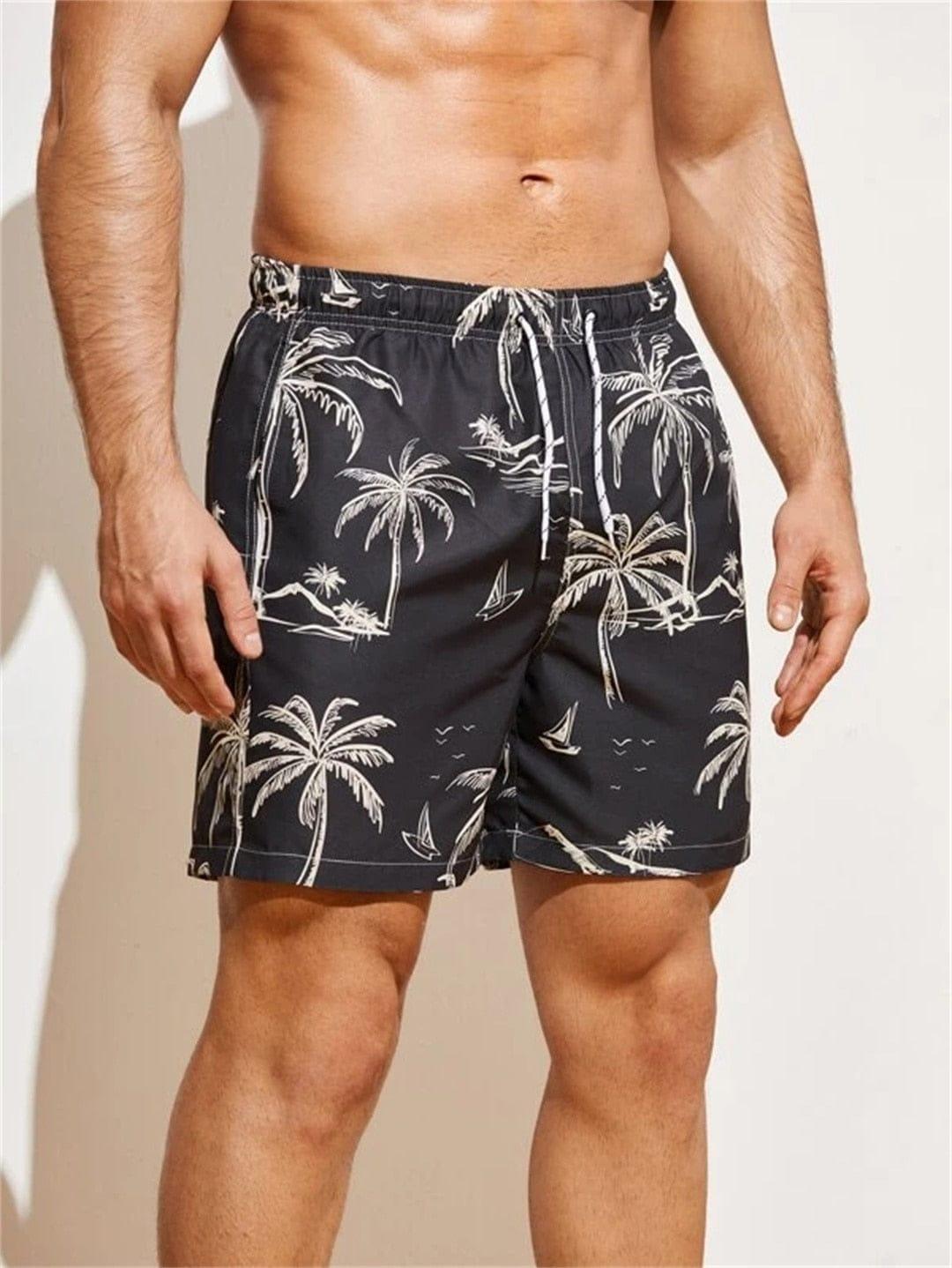 Landon swim short trunks (Plus sizes) Verso Black & White S 