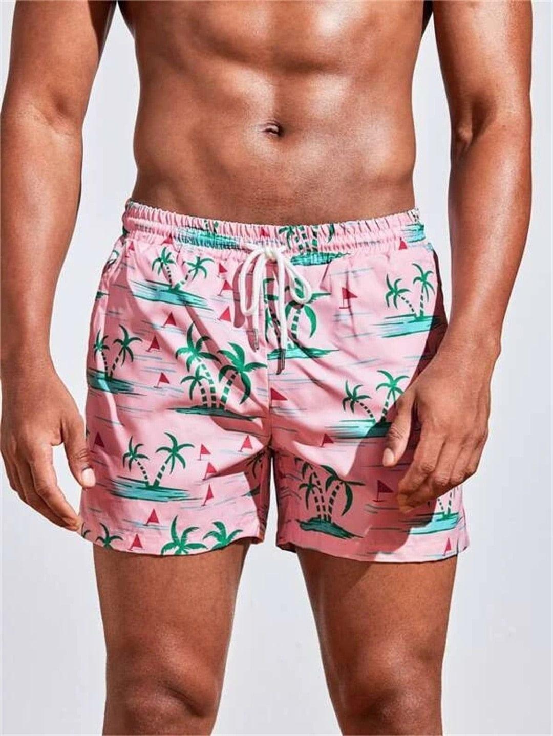 Landon swim short trunks (Plus sizes) Verso Pink S 