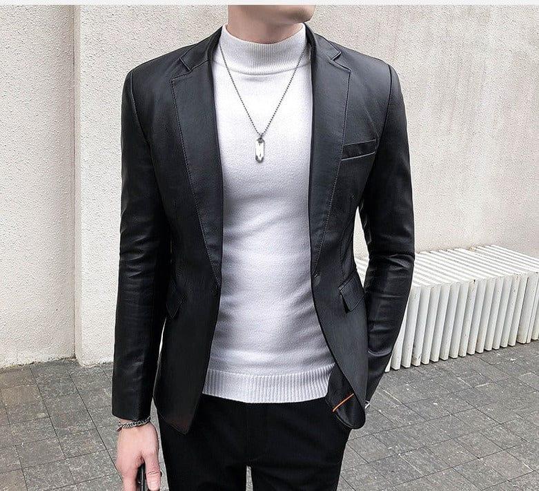 Leather blazer - VERSO QUALITY MATERIALS