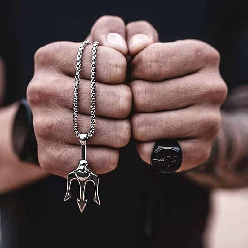 Logan pitchfork necklace - VERSO QUALITY MATERIALS