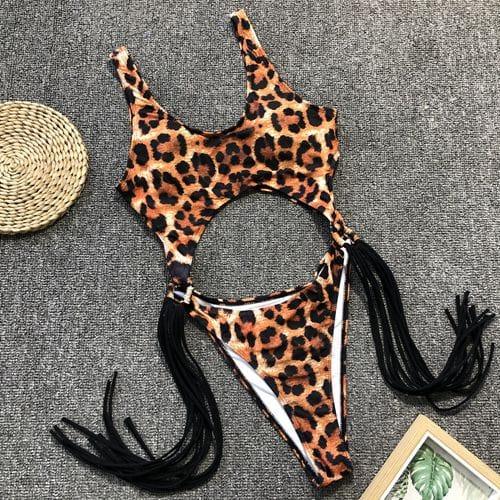 Madeline one piece swimsuit Verso Leopard S 