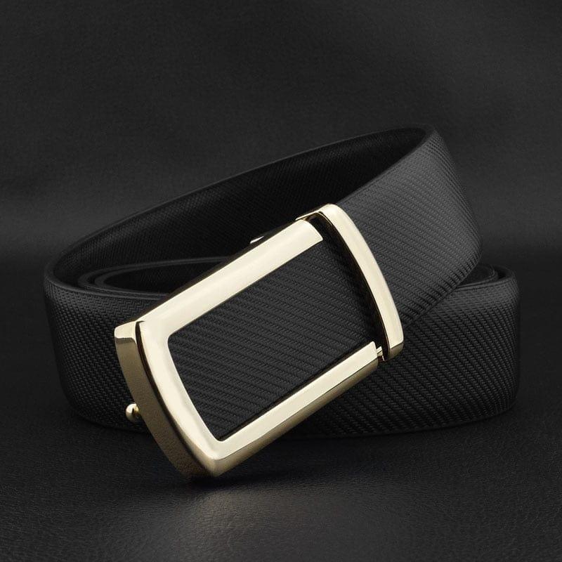 Mason belt Verso Black gold buckle 105CM 