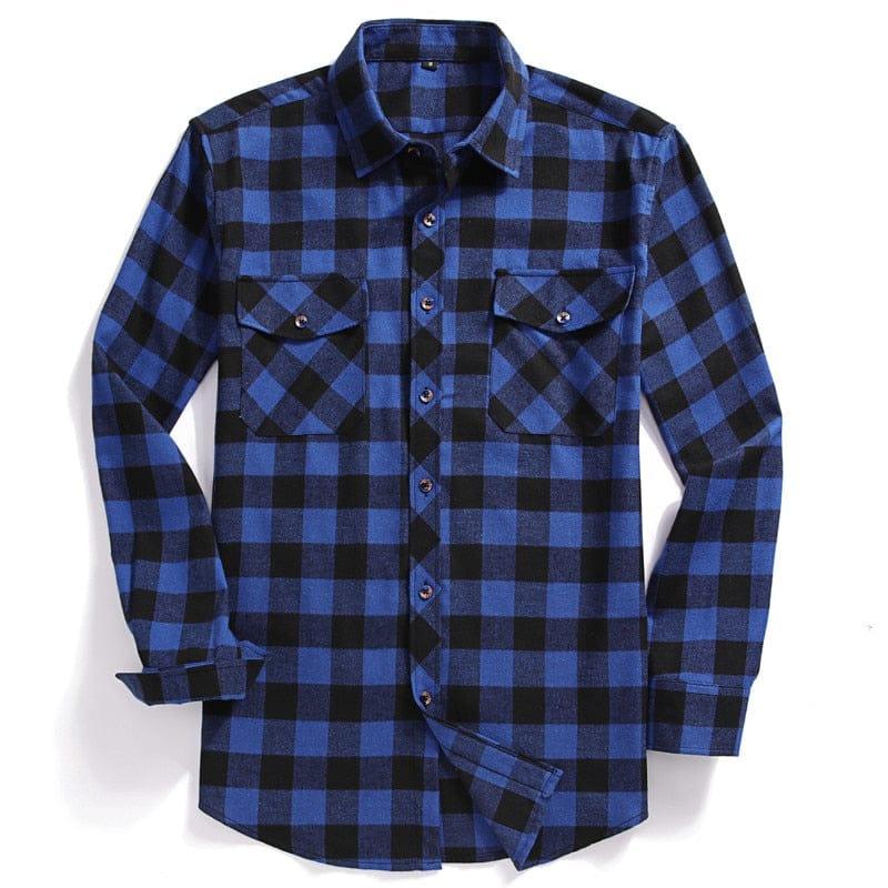 Mason long sleeve plaid shirt (Plus sizes) - VERSO QUALITY MATERIALS