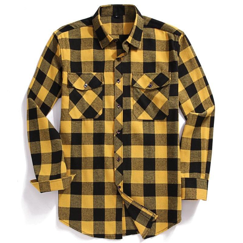 Mason long sleeve plaid shirt (Plus sizes) - VERSO QUALITY MATERIALS