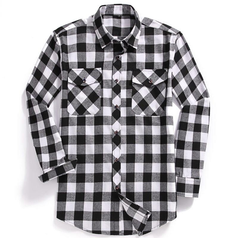 Mason long sleeve plaid shirt (Plus sizes) - VERSO QUALITY MATERIALS