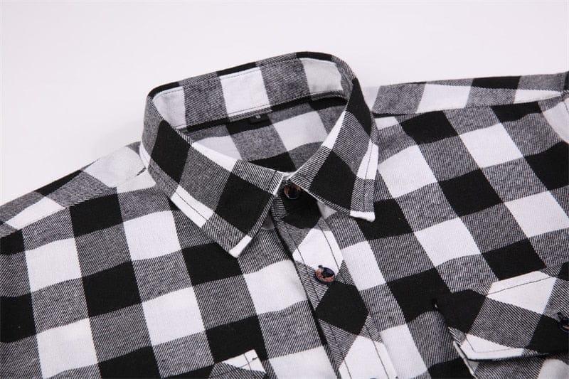 Mason long sleeve plaid shirt (Plus sizes) - VERSO QUALITY MATERIALS