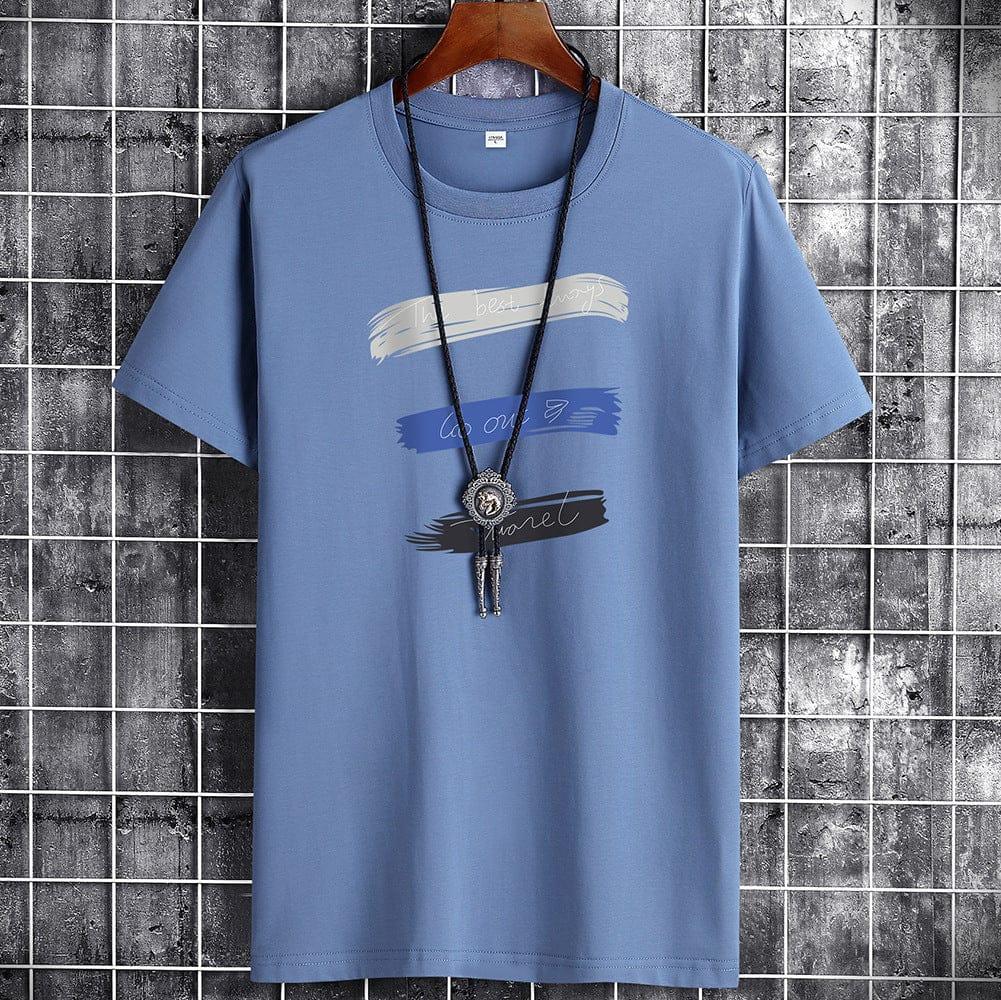 Mateo T-shirt (Plus sizes) Verso Blue 6XL 