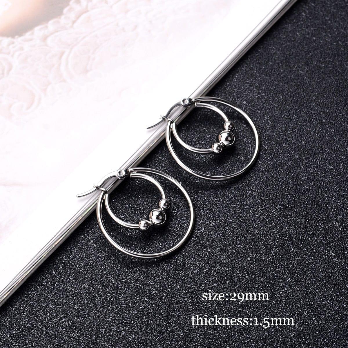 Megan stainless steel earring - VERSO QUALITY MATERIALS