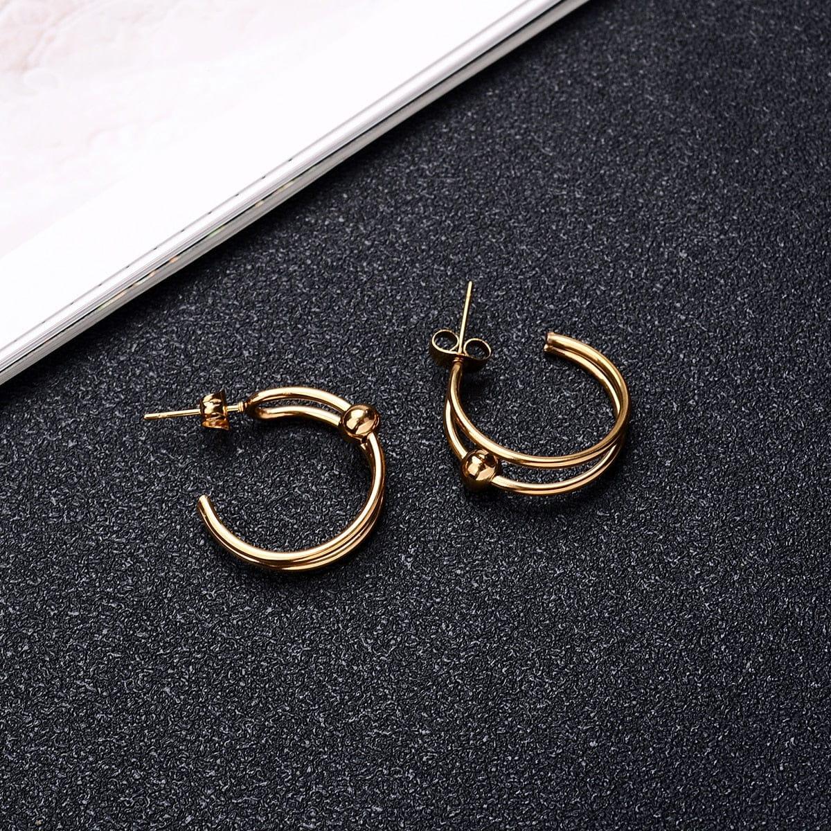 Megan stainless steel earring - VERSO QUALITY MATERIALS