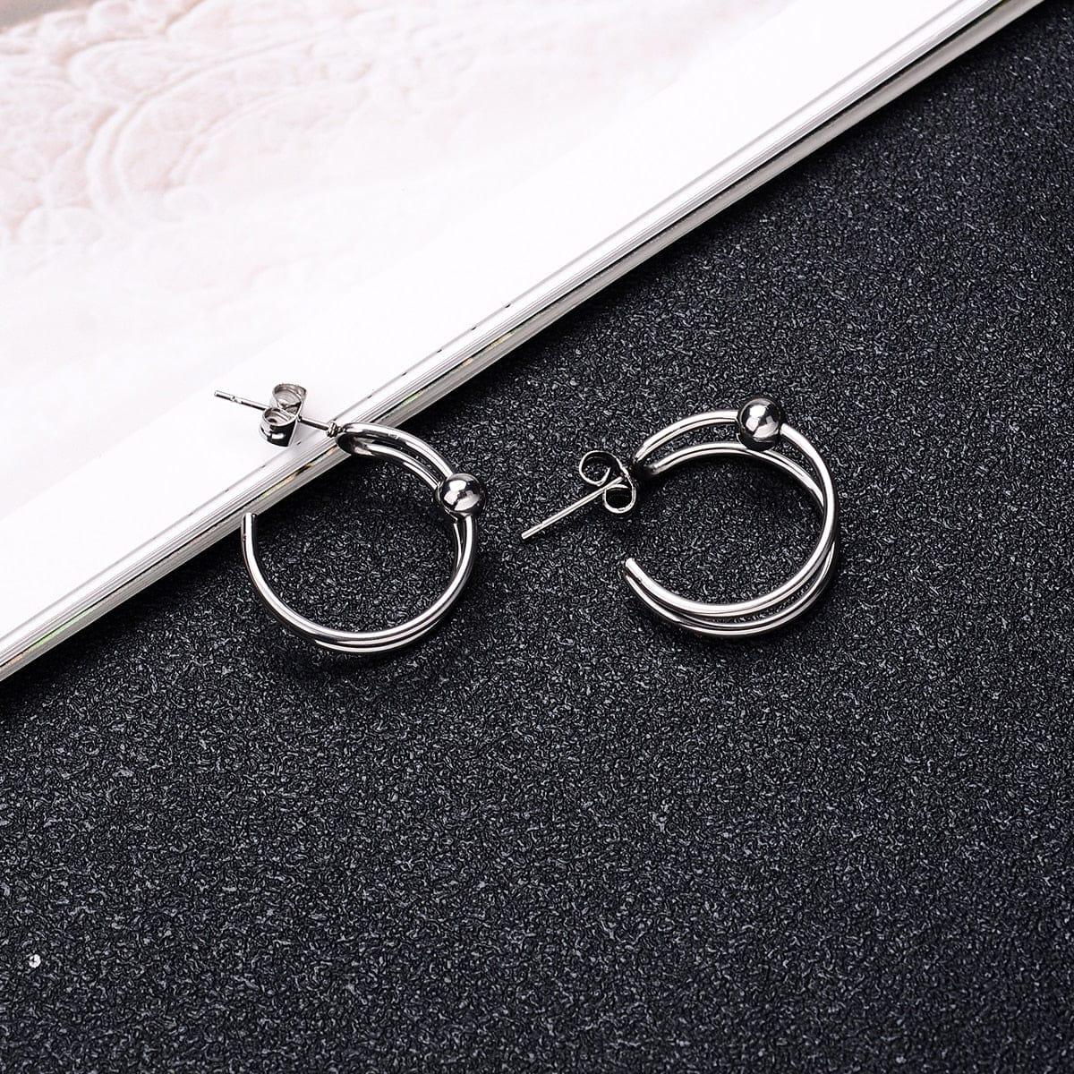 Megan stainless steel earring - VERSO QUALITY MATERIALS