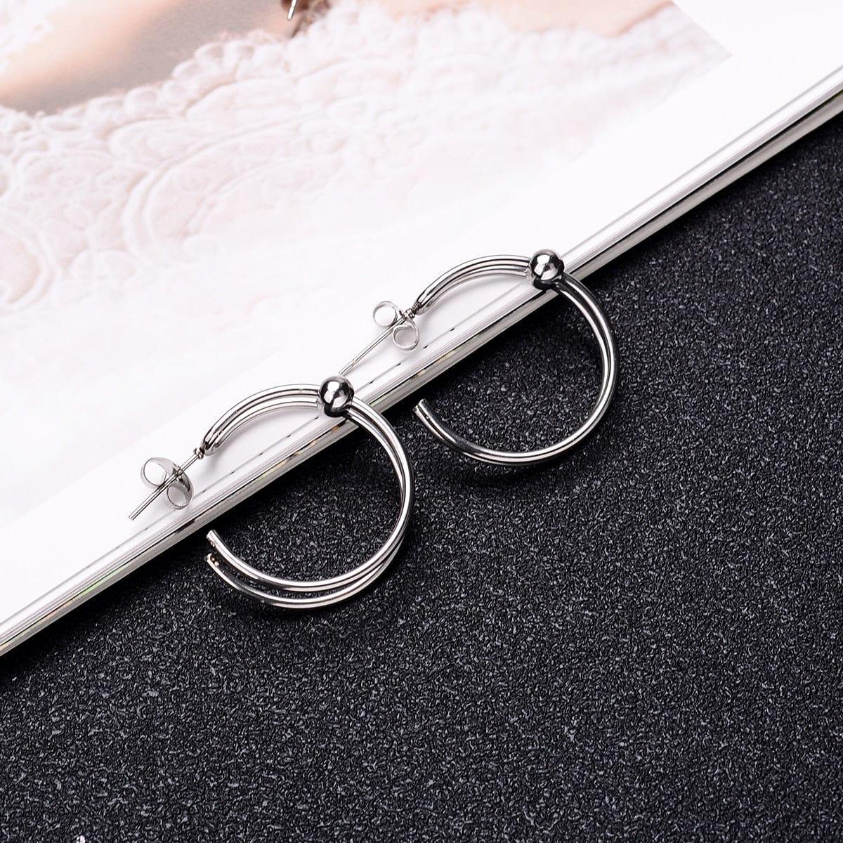 Megan stainless steel earring - VERSO QUALITY MATERIALS