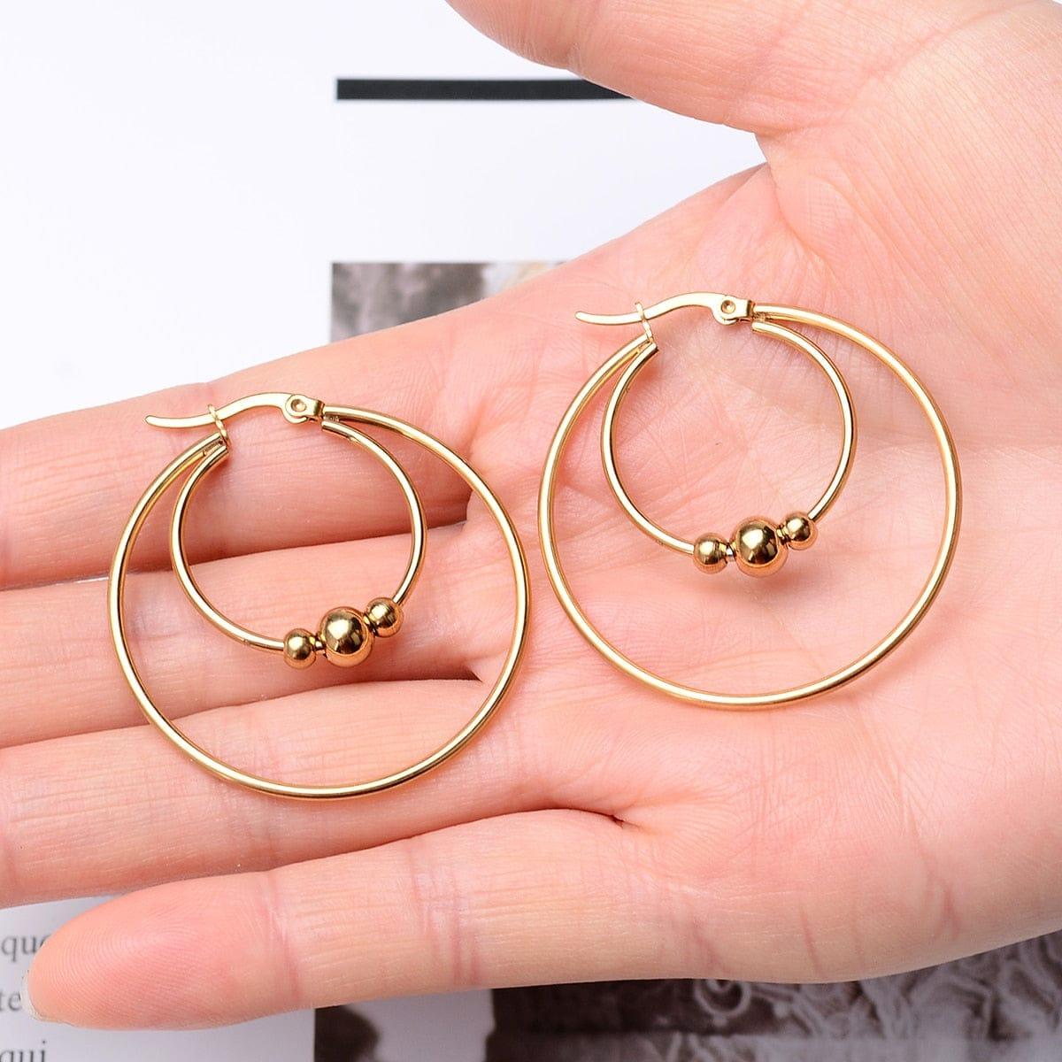 Megan stainless steel earring - VERSO QUALITY MATERIALS