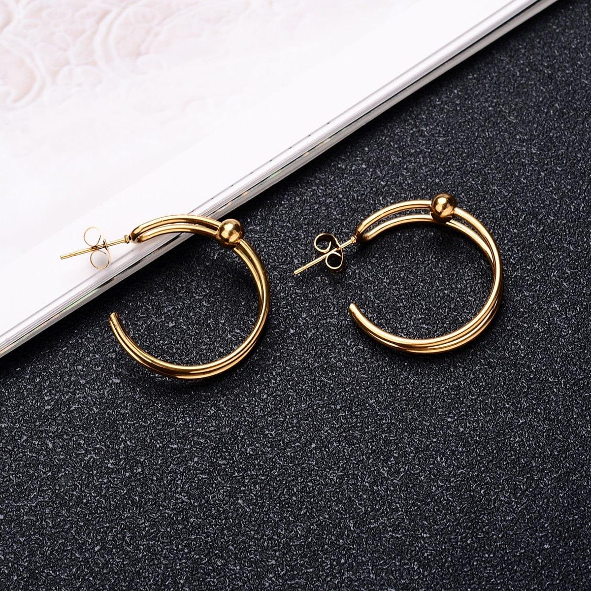 Megan stainless steel earring - VERSO QUALITY MATERIALS