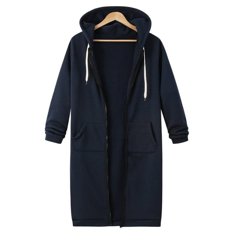 Molly oversized zip up Jacket (Plus sizes) - VERSO QUALITY MATERIALS