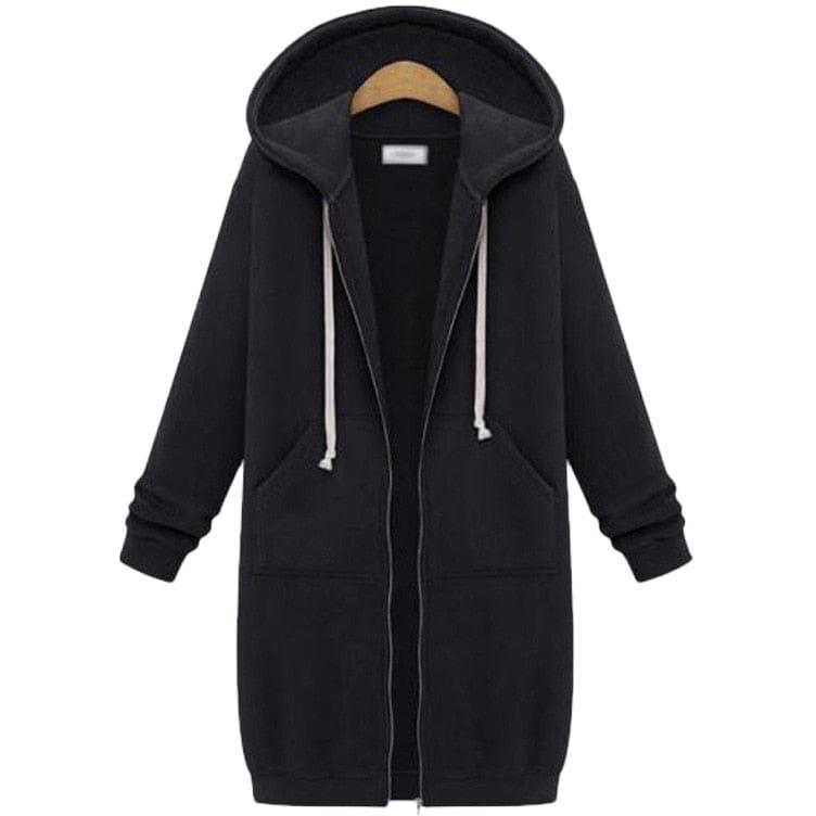 Molly oversized zip up Jacket (Plus sizes) - VERSO QUALITY MATERIALS