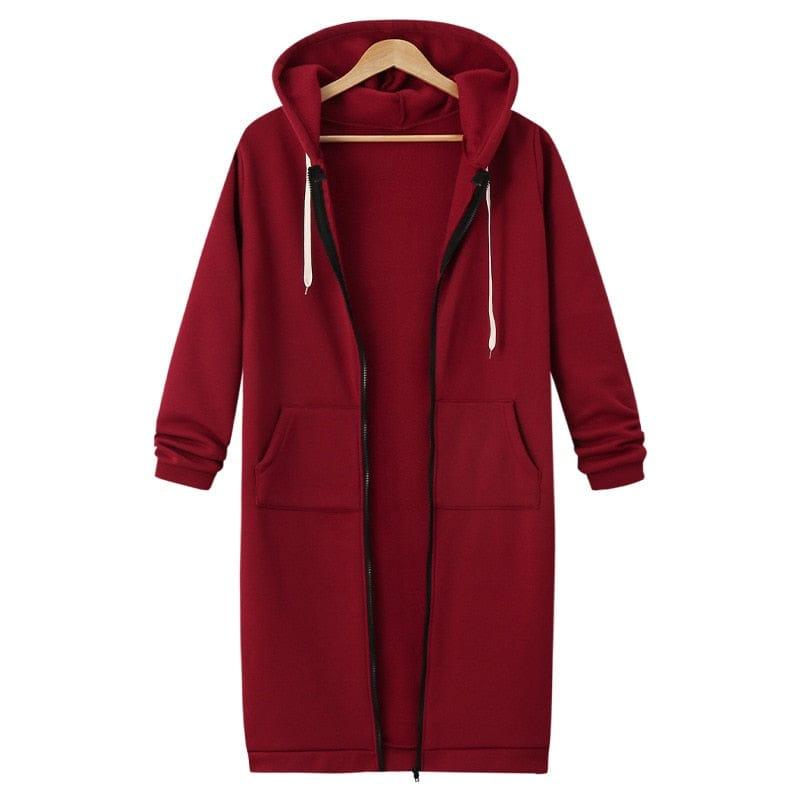 Molly oversized zip up Jacket (Plus sizes) - VERSO QUALITY MATERIALS