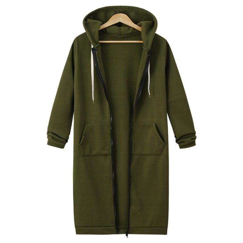 Molly oversized zip up Jacket (Plus sizes) - VERSO QUALITY MATERIALS