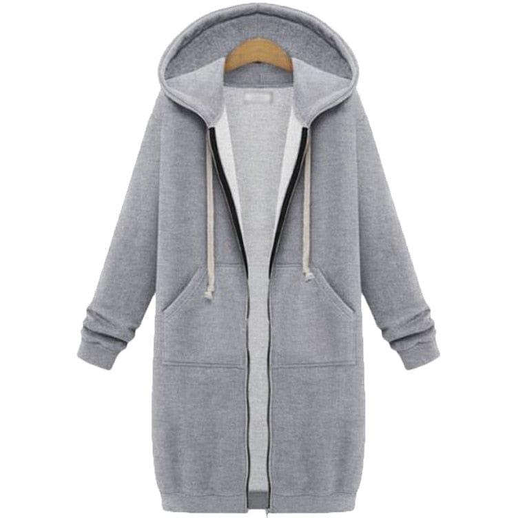 Molly oversized zip up Jacket (Plus sizes) - VERSO QUALITY MATERIALS