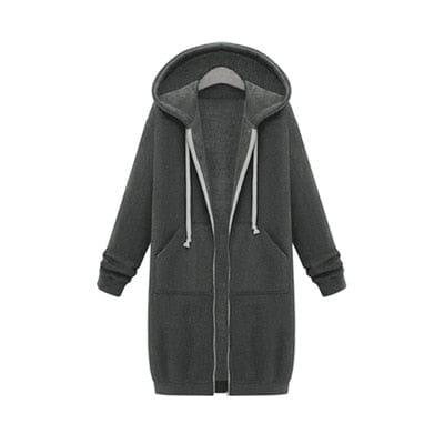 Molly oversized zip up Jacket (Plus sizes) - VERSO QUALITY MATERIALS