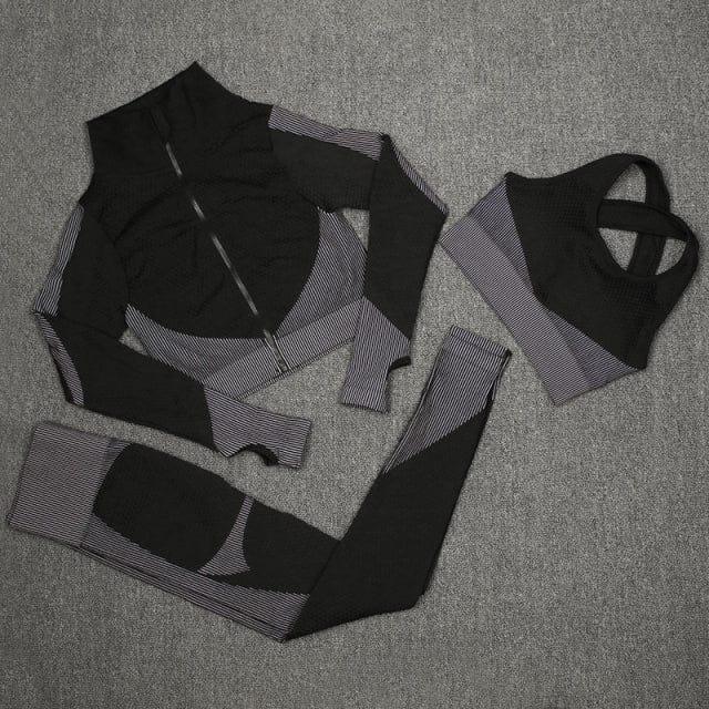 Monika gym & workout set Verso Black 3PCS M 