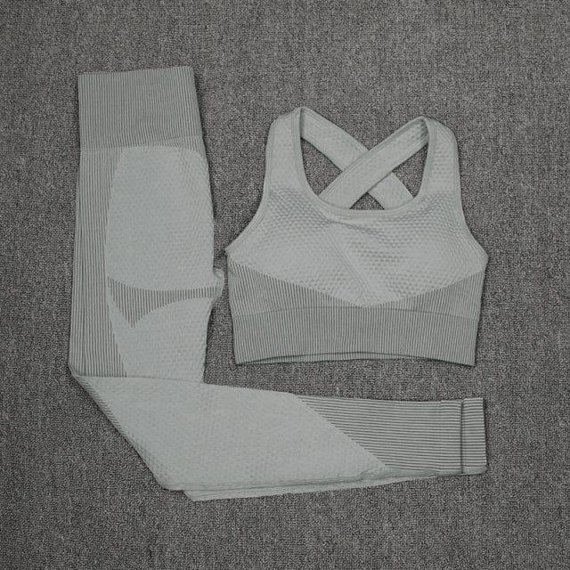 Monika gym & workout set Verso Gray 2pcs XL 