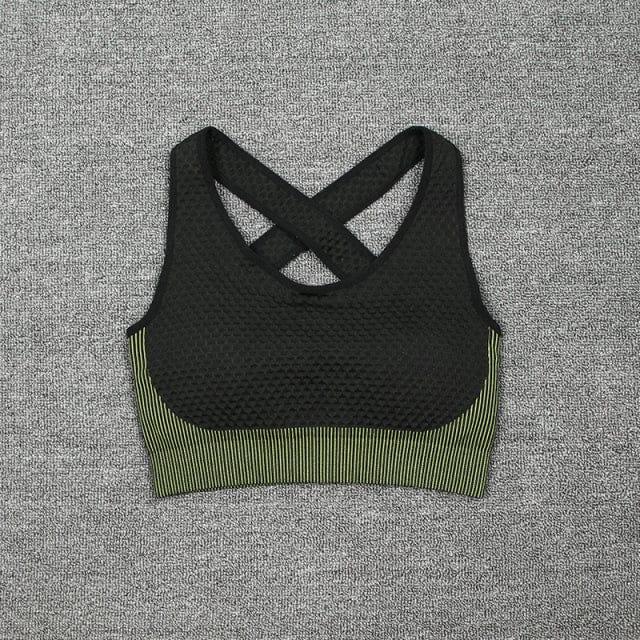 Monika gym & workout set Verso Green bra L 