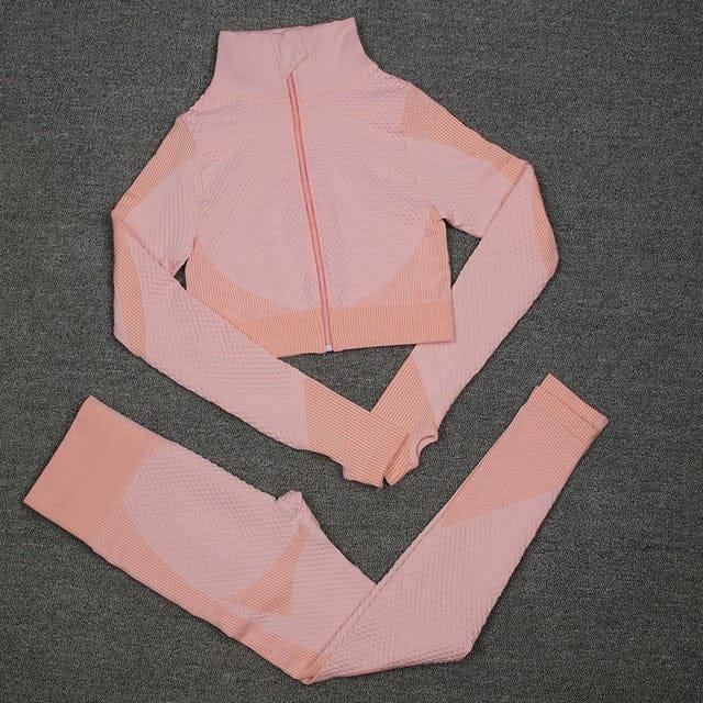 Monika gym & workout set Verso Long pink 2pcs S 