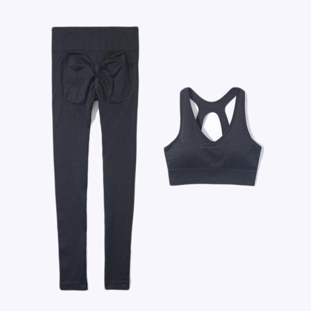 Nataly long leggings & bra set Verso Black L 