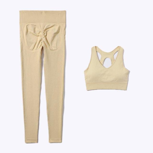 Nataly long leggings & bra set Verso Khaki L 