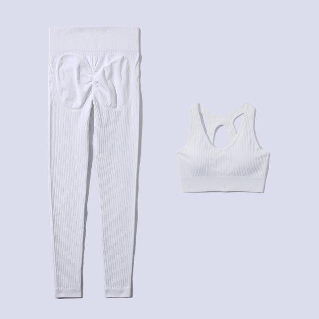 Nataly long leggings & bra set Verso White M 