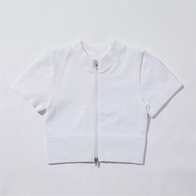 Nataly zipper shirt Verso White S 