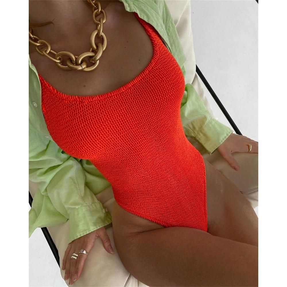 Nyla one piece swimsuit Verso Red S 