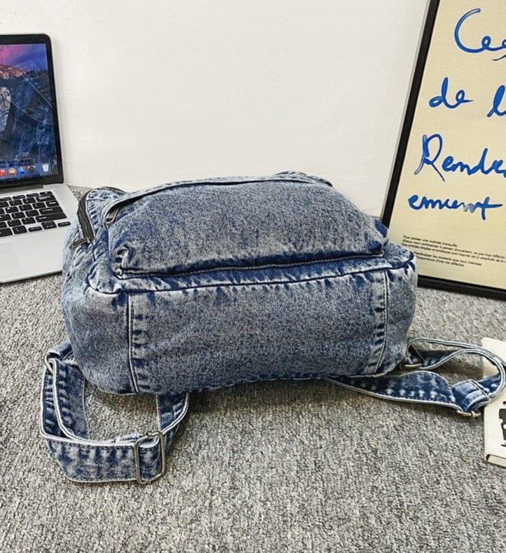 Penelope denim backpack - VERSO QUALITY MATERIALS