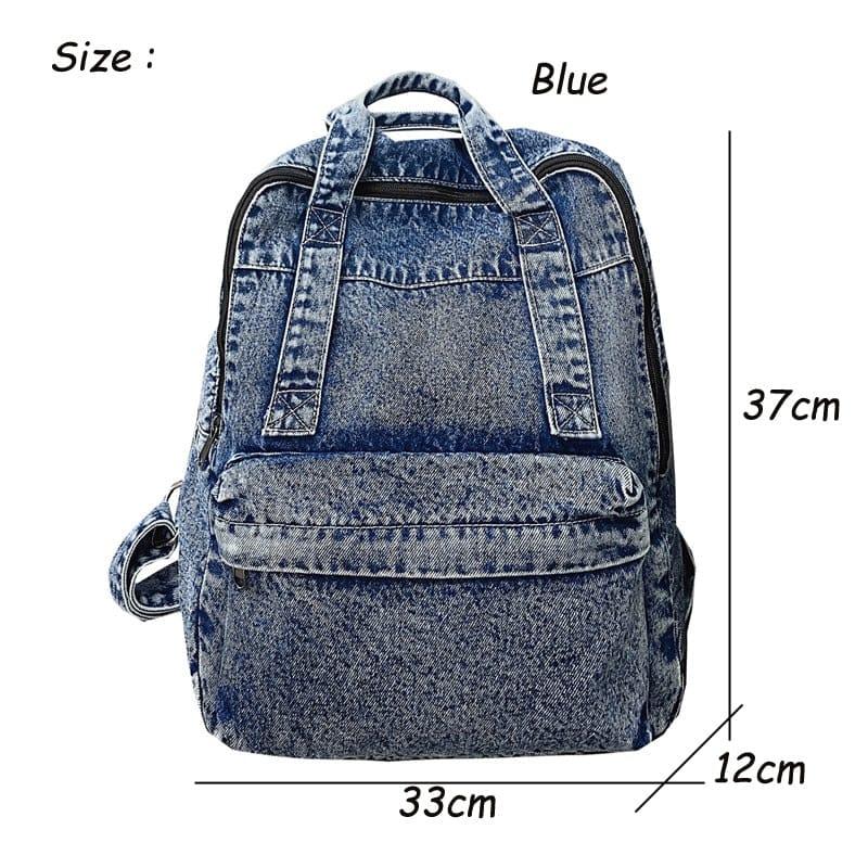 Penelope denim backpack - VERSO QUALITY MATERIALS