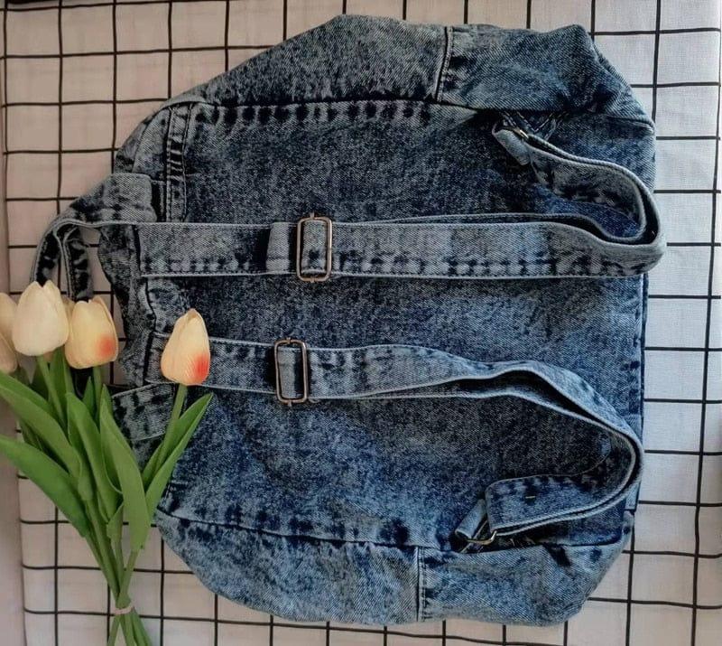 Penelope denim backpack - VERSO QUALITY MATERIALS