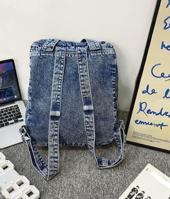 Penelope denim backpack - VERSO QUALITY MATERIALS